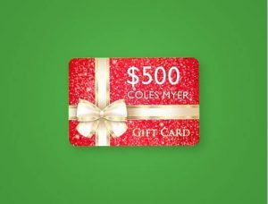 CPA prize - $500 Coles Myer Gift Card